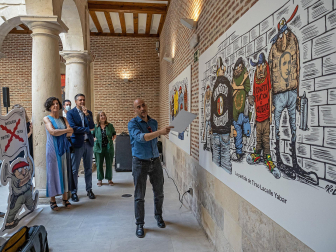 Exposición 'Carliscaturas: el humor como trinchera', de César Oroz, en el Museo del Carlismo de Estella.