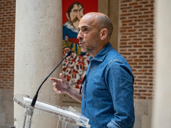 Exposición 'Carliscaturas: el humor como trinchera', de César Oroz, en el Museo del Carlismo de Estella.