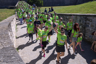 Marcha contra el Cáncer por la Investigación en Pamplona.