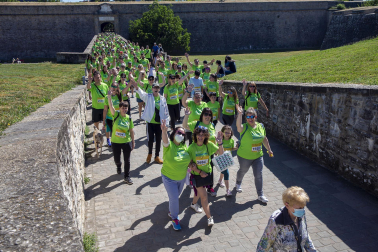 Marcha contra el Cáncer por la Investigación en Pamplona.