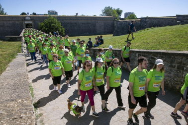 Marcha contra el Cáncer por la Investigación en Pamplona.