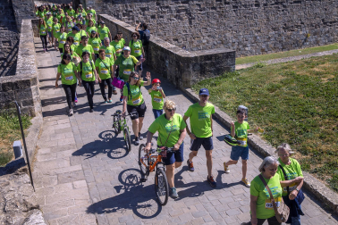 Marcha contra el Cáncer por la Investigación en Pamplona.