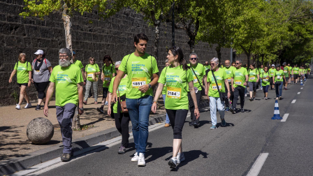 Marcha contra el Cáncer por la Investigación en Pamplona.