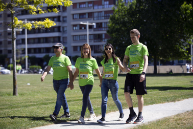 Marcha contra el Cáncer por la Investigación en Pamplona.