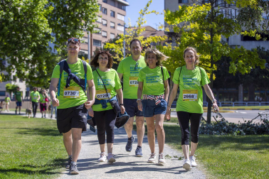 Marcha contra el Cáncer por la Investigación en Pamplona.