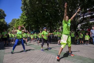 Marcha contra el Cáncer por la Investigación en Pamplona.