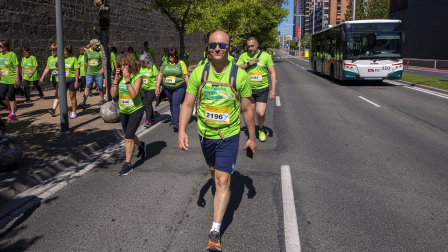 Marcha contra el Cáncer por la Investigación en Pamplona.