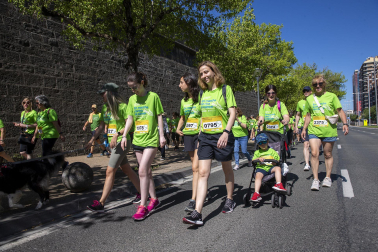 Marcha contra el Cáncer por la Investigación en Pamplona.