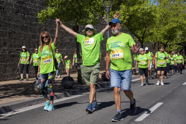 Marcha contra el Cáncer por la Investigación en Pamplona.