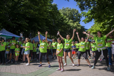 Marcha contra el Cáncer por la Investigación en Pamplona.