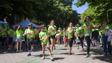 Marcha contra el Cáncer por la Investigación en Pamplona.
