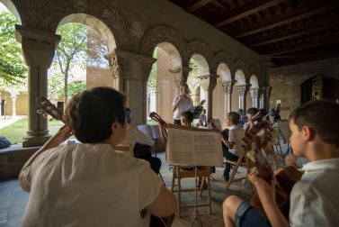 Alumnos de la Escuela-Conservatorio Fernando Remacha.