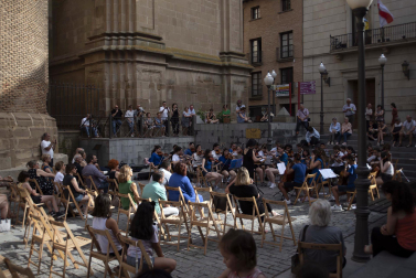 Alumnos de la Escuela-Conservatorio Fernando Remacha.
