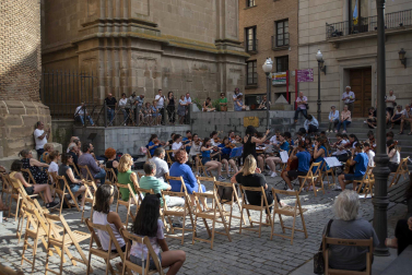 Alumnos de la Escuela-Conservatorio Fernando Remacha.