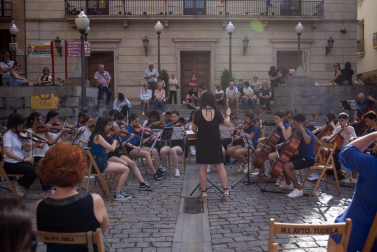 Alumnos de la Escuela-Conservatorio Fernando Remacha.