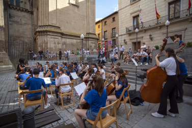 Alumnos de la Escuela-Conservatorio Fernando Remacha.