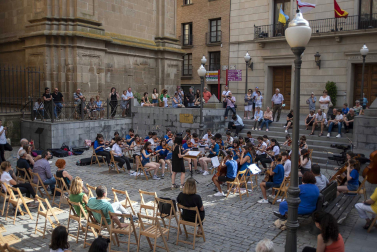 Alumnos de la Escuela-Conservatorio Fernando Remacha.