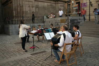 Alumnos de la Escuela-Conservatorio Fernando Remacha.