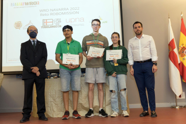 Fase regional de la Olimpiada robótica celebrada en la UPNA de Tudela