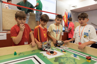 Fase regional de la Olimpiada robótica celebrada en la UPNA de Tudela