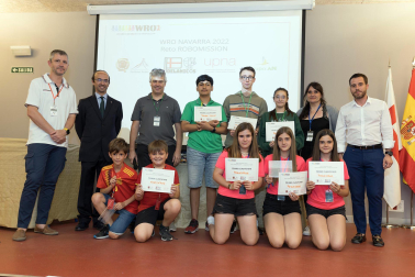Fase regional de la Olimpiada robótica celebrada en la UPNA de Tudela
