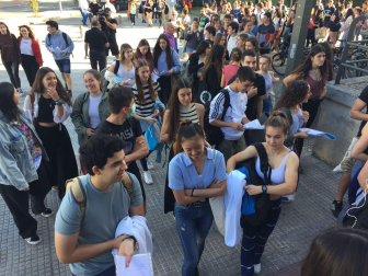 Fotos del comienzo de las pruebas de la Evaluación de Acceso a la Universidad (EvAU) en la UPNA.