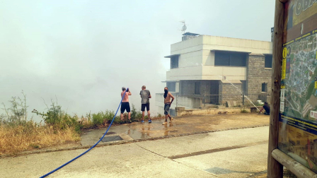 Fotos del incendio producido entre Obanos y Legarda.