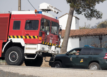 Fotos del incendio producido entre Obanos y Legarda.