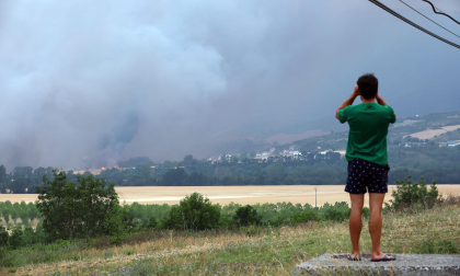 Fotos del incendio producido entre Obanos y Legarda.