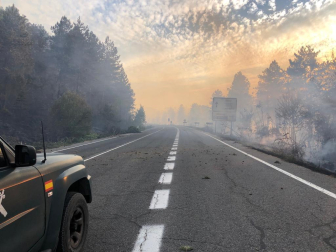 Incendio en al alto de El Perdón.