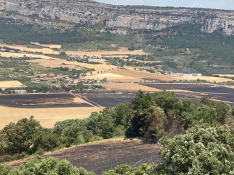 Incendio en la zona de Belascoáin.