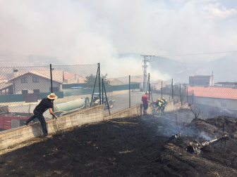 Vecinos de San Martín de Unx, realojados en Tafalla.