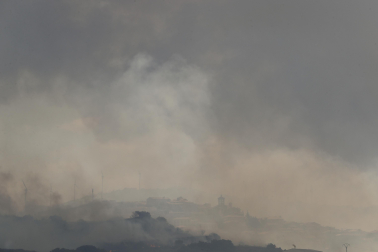Incendio en San Martín de Unx.