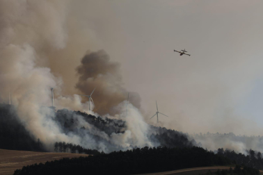 Incendio de El Perdón desde Astráin.