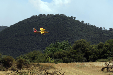Fotos de los efectos de los incendios en Obanos, Puente la Reina, Legarda, Undiano y Astráin.