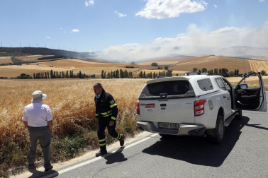 Fotos de los efectos de los incendios en Obanos, Puente la Reina, Legarda, Undiano y Astráin.