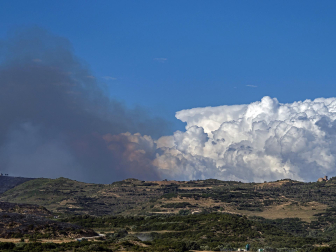 Fotos de los incendios en la zona de Ujué y San Martín de Unx.