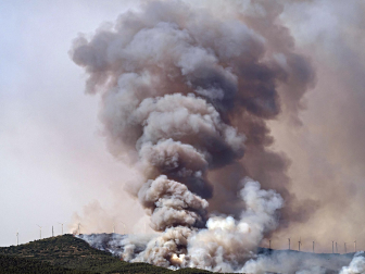 Fotos de los incendios en la zona de Ujué y San Martín de Unx.