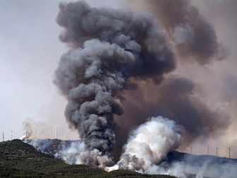 Fotos de los incendios en la zona de Ujué y San Martín de Unx.