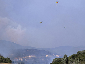 Fotos de los incendios en la zona de Ujué y San Martín de Unx.
