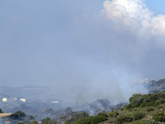Fotos de los incendios en la zona de Ujué y San Martín de Unx.
