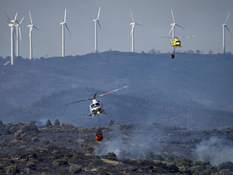 Fotos de los incendios en la zona de Ujué y San Martín de Unx.
