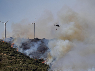 Fotos de los incendios en la zona de Ujué y San Martín de Unx.