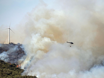 Fotos de los incendios en la zona de Ujué y San Martín de Unx.