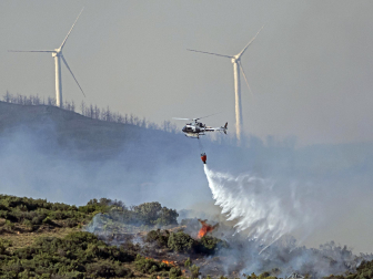 Fotos de los incendios en la zona de Ujué y San Martín de Unx.