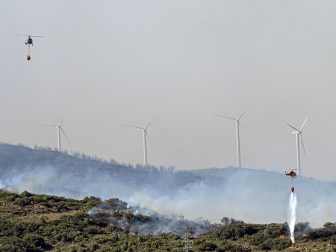 Fotos de los incendios en la zona de Ujué y San Martín de Unx.