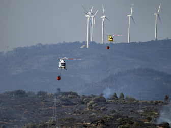 Fotos de los incendios en la zona de Ujué y San Martín de Unx.