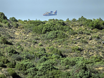 Fotos de los incendios en la zona de Ujué y San Martín de Unx.
