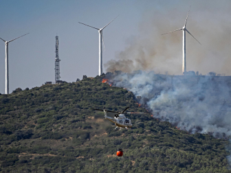 Fotos de los incendios en la zona de Ujué y San Martín de Unx.