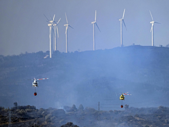 Fotos de los incendios en la zona de Ujué y San Martín de Unx.